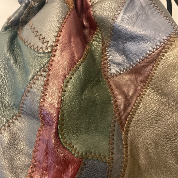 Beautiful vintage patchwork bucket bag - Picture 4 of 12